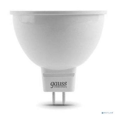 GAUSS 13526 Светодиодная лампа LED Elementary MR16 GU5.3 5.5W 450lm 4100К 1/10/100 0