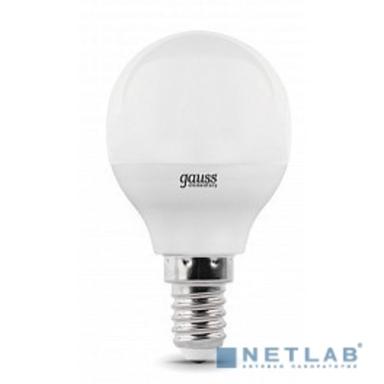 GAUSS 53128 Светодиодная лампа LED Elementary Шар 8W E14 540lm 4100K 1/10/100 0