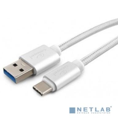 Cablexpert Кабель USB 3.0 CC-P-USBC03S-1.8M AM/Type-C, серия Platinum, длина 1.8м, серебро, блистер		