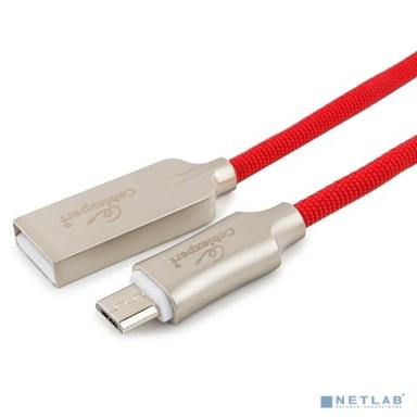 Cablexpert Кабель USB 2.0 CC-P-mUSB02R-1.8M AM/microB, серия Platinum, длина 1.8м, красный, блистер