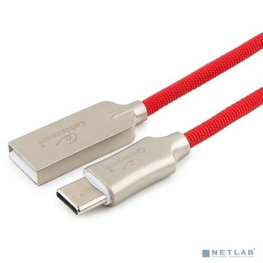 Cablexpert Кабель USB 2.0 CC-P-USBC02R-1.8M AM/Type-C, серия Platinum, длина 1.8м, красный, блистер