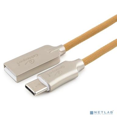 Cablexpert Кабель USB 2.0 CC-P-USBC02Gd-1.8M AM/Type-C, серия Platinum, длина 1.8м, золотой, блистер
