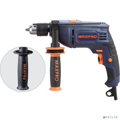 FIT MPID710V1 MAX-PRO Дрель Ударная {710Вт; 0-2800об/мин; Ключевой патрон 1,5-13мм; 1,7кг; Антивибрационная Ручка; Резиновые вставки; кор.} [85066]