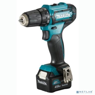 Makita DF333DWME Дрель ак,{12В,2х4Ач Li-ion(слайдер),БЗП-10мм,0-450\1700об\м,30\14Нм,1.1кг,чем,подсв}