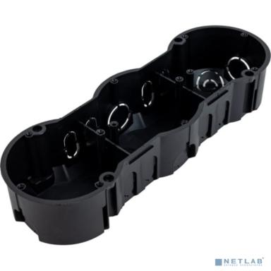Iek UKT30-212-070-045 Коробка КМ40009 установочная 3х местная для твердых стен 212х70х45 (с саморезами)