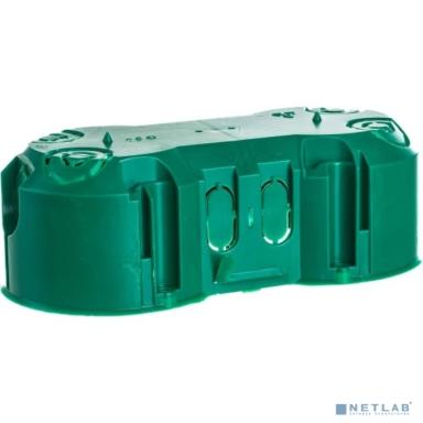 Iek UKG20-141-070-045-M Коробка КМ40023 установочная 2 места  d  141х70 x 45 для полых стен (с саморезами и мет. лапка)
