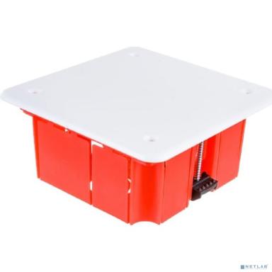 Iek UKG11-092-092-045-P Коробка КМ41022 распаячная 92х92 x 45мм для полых стен (с саморезами, пластиковые лапки, с крышкой )