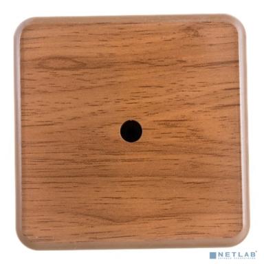 Iek UKO10-075-075-028-K24 Коробка КМ41216-05 распаячная для о/п 75х75х28 мм дуб (6 клемм 6мм2)