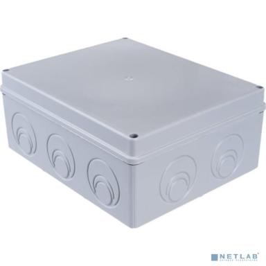 Iek UKO10-240-195-090-K52-55 Коробка КМ41342 распаячная для о/п 240х195х90 мм IP55 (RAL7035, монт. плата, кабельные вводы 5 шт)