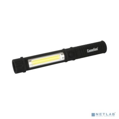Camelion LED51521 (фонарь-ручка,  COB LED+1W LED, 3XR03, пластик, магнит, клипса, блистер)