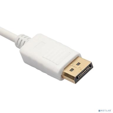 ORIENT Кабель-адаптер  DisplayPort M C309W -> HDMI/ DVI-I/ VGA, длина 0.2 метра, белый (30742)
