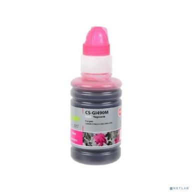 Cactus Чернила CS-GI490M для Canon Pixma G1400/G2400/G3400, пурпурный, 100мл