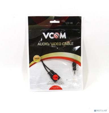 VCOM CV203-0.2M Кабель-адаптер VCOM 3.5ST(M)/2*3.5 ST(F), 0.2метра <CV203>
