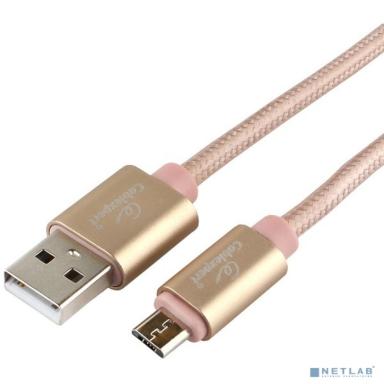 Cablexpert Кабель USB 2.0 CC-U-mUSB01Gd-3M AM/microB, серия Ultra, длина 3м, золотой, блистер