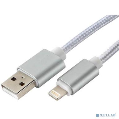 Cablexpert Кабель для Apple CC-U-APUSB02S-3M AM/Lightning, серия Ultra, длина 3м, серебристый, блистер				