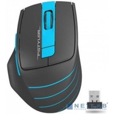 A-4Tech Мышь FStyler FG30 BLUE серый/синий оптическая (2000dpi) беспроводная USB  [1147561]