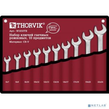 Thorvik W1S10TB Набор ключей гаечных рожковых серии ARC в сумке, 6-24 мм, 10 предметов