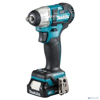 Makita TW161DWAE Гайковерт ак(уд) [TW161DWAE] { 12В,2х2Ач Li-ion,0-3600\0-2000у\м,165Нм, квадрат 1/2",1.1кг,чем,подсв,M8-M16 }