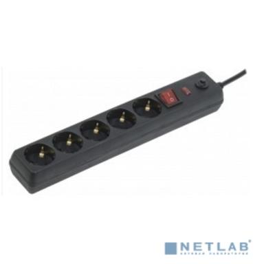 Iek WFP10-16-05-05-ZK-K02 Сетевой фильтр СФ-05К-выкл. 16А 5 мест 5м 3х1мм2 черный