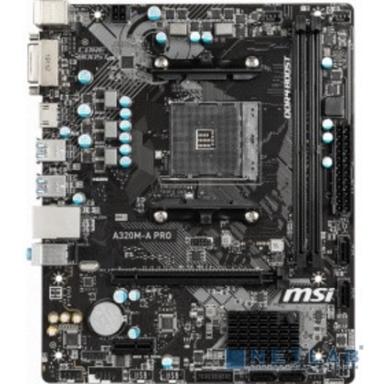 MSI A320M-A PRO {2xDDR4-2400, 1xPCI-Ex16x, 1xPCI-Ex, DVI-D+HDMI, 4xSATA3(RAID 0/1/10), 8 Ch Audio, GLan, (2+4)xUSB2.0, (4+2)xUSB3.1, 2xPS/2, mATX}