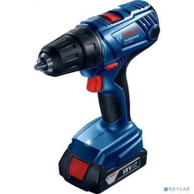 Bosch GSB 180-LI ударная дрель-шуруповерт [06019F8323] {18 В, БЗП, 1900 об/мин, 1,6кг, 2акк- Li-ion.2 Ач, кейс} 