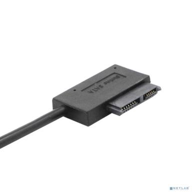 ORIENT UHD-300SL, адаптер USB 2.0 to Slimline SATA, для оптических приводов ноутбука, двойной USB кабель (30831)