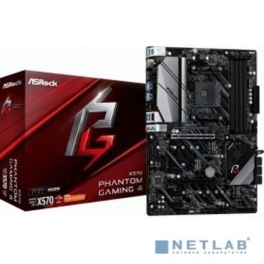Asrock X570 PHANTOM GAMING 4 RTL {чипсет: AMD X570, сокет: SAM4, слоты: 4 DDR4 DIMM (2133 - 3466 МГц), SATA 3: 6 Гбит/с х 8}