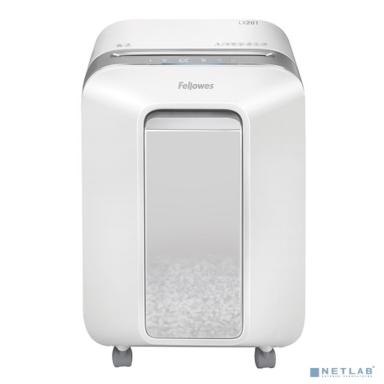 Fellowes Шредер PowerShred LX201 FS-5050101, белый {P-5, 2х12мм, 12лст., 22лтр. Уничтожает: скрепки, скобы, пластиковые карты}