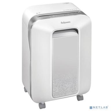 Fellowes Шредер PowerShred LX201 FS-5050101, белый {P-5, 2х12мм, 12лст., 22лтр. Уничтожает: скрепки, скобы, пластиковые карты}