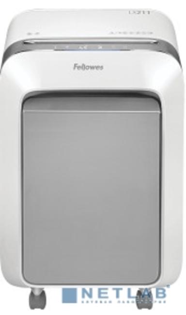 Fellowes Шредер PowerShred LX211 FS-5050301, белый {P-5, 2х12мм, 15лст., 23лтр. Уничтожает: скрепки, скобы, пластиковые карты}