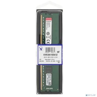 Kingston DDR4 DIMM 32GB KVR26N19D8/32 PC4-21300, 2666MHz, CL19