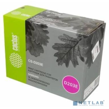 Тонер Картридж Cactus CS-D203E черный для Samsung SL-M3820D/M3820ND/M4020ND/M4020NX (10000стр.)