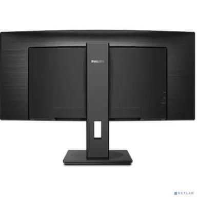 LCD PHILIPS 34" 346B1C/00 черный с поворотом экрана {VA curved 3440x1440 100Hz 5ms 178/178 300cd HDMI2.0 DisplayPort1.2 5xUSB(4xUSB 3.2) USB-C3.2 RJ45 MM}