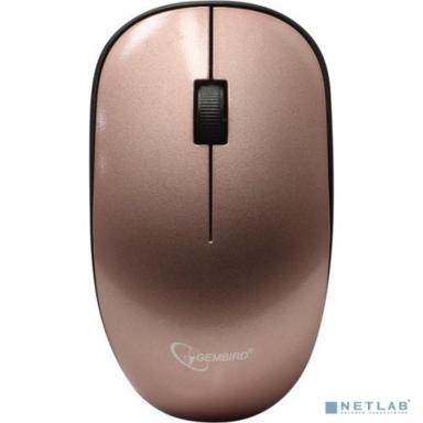 Gembird MUSW-111-RG {Мышь беспроводная, розовое золото, 2кн.+колесо-кнопка, 1200DPI, 2.4ГГц}