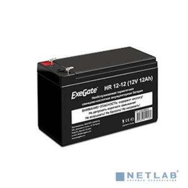Exegate EX282968RUS Аккумуляторная батарея HR 12-12 (12V 12Ah 1251W, клеммы F2)
