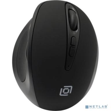 Oklick 688MW ERGO черный оптическая (1600dpi) беспроводная USB (8but) [1158092]