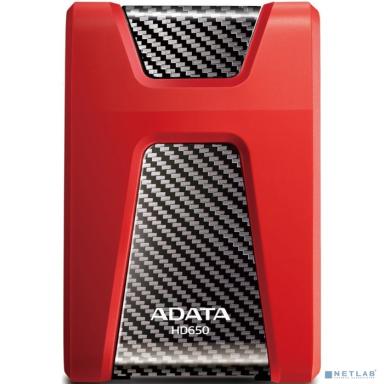 A-Data Portable HDD 1Tb HD650 AHD650-1TU31-CRD {USB 3.1, 2.5", Red} Противоударный Slim