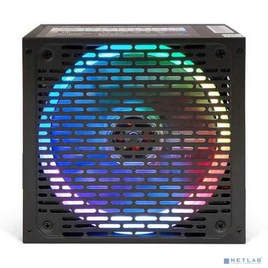 HIPER Блок питания HPB-650RGB (ATX 2.31, 650W, ActivePFC, RGB 140mm fan, Black) BOX