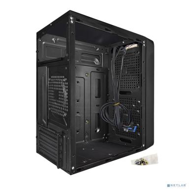 Exegate EX283123RUS Корпус Minitower ExeGate BAA-108 Black, mATX, <AAA350, 80mm>, 2*USB, Audio