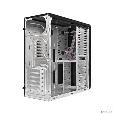 Exegate EX283220RUS Корпус Miditower ExeGate UN-605B Black, ATX, <без БП>, 2*USB, Audio, замок блокировки кнопки питания