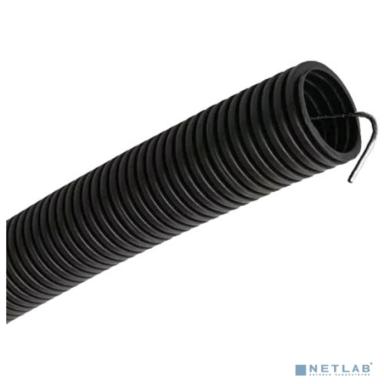 Rexant 28-0020-50 Труба гофрированная из ПНД, с зондом, черная, O20 мм, (бухта 50 м/уп.)