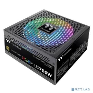 Блок питания Thermaltake ATX 750W Toughpower iRGB Plus 80+ gold (24+4+4pin) APFC 140mm fan color LED 9xSATA Cab Manag RTL [PS-TPI-0750F3FDGE-1]