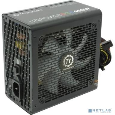 Блок питания Thermaltake Litepower RGB 450W <450W, (20+4+4+4) pin, 2x(6+2) pin, 4xSATA, 4xMolex, FDD, 12 см, кабель пита