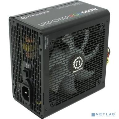 Блок питания Thermaltake Litepower RGB 550W [PS-LTP-0550NHSANE-1]  <550W, (20+4+4+4) pin, 2x(6+2) pin, 5xSATA, 4xMolex, FDD, 12 см,кабель питания