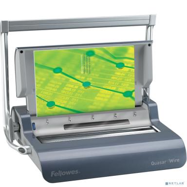 Переплетчик Fellowes®  QUASAR WIRE  на металлическую пружину, сшивает до 130 лст., перфорирует 15 лст.