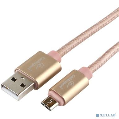 Cablexpert Кабель USB 2.0 CC-U-mUSB01Gd-1.8M AM/microB, серия Ultra, длина 1.8м, золотой, блистер