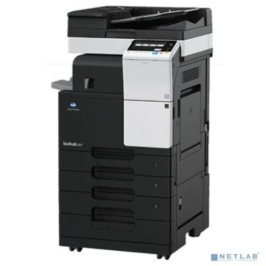 МФУ Konica-Minolta bizhub 287 монохромное, A3, 28 стр./мин., 28000стр/мес, 250GB, сеть, дуплекс, 2*500л, 2GB