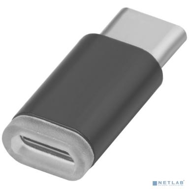 Greenconnect Переходник USB Type C на micro USB 2.0, M/F, Greenconnect, черный, GCR-UC3U2MF-BK(GCR-UC3U2MF-BK)