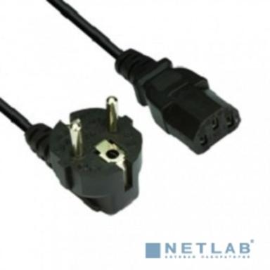 VCOM CE021-CU0.5-3M Кабель компьютер --> розетка 220V ( угловая Евровилка) <VDE> 3G*0,5mm2, 3,0 м