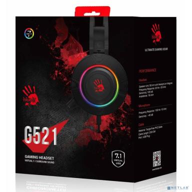 A4 Bloody G521 WHITE 2.3м мониторные USB оголовье